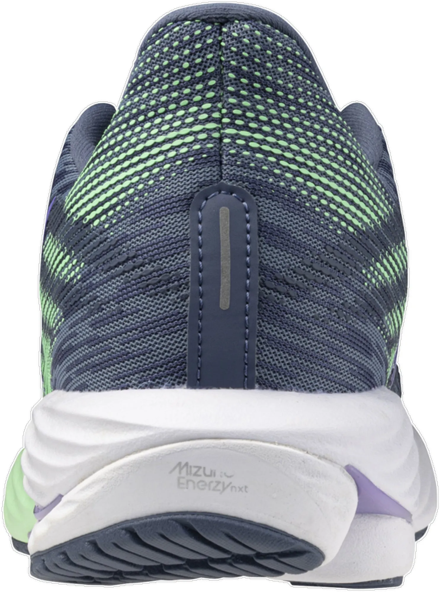 Mizuno Wave Rider 28 Womens Running Shoes - Blue Non Slip Outsole Pattern Active Lifestyle