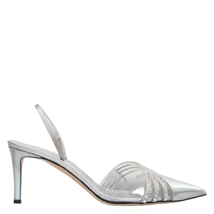Giuseppe Zanotti Claralie Crystal Rhinestone Slingback Pumps Chic Appeal Evening Ready
