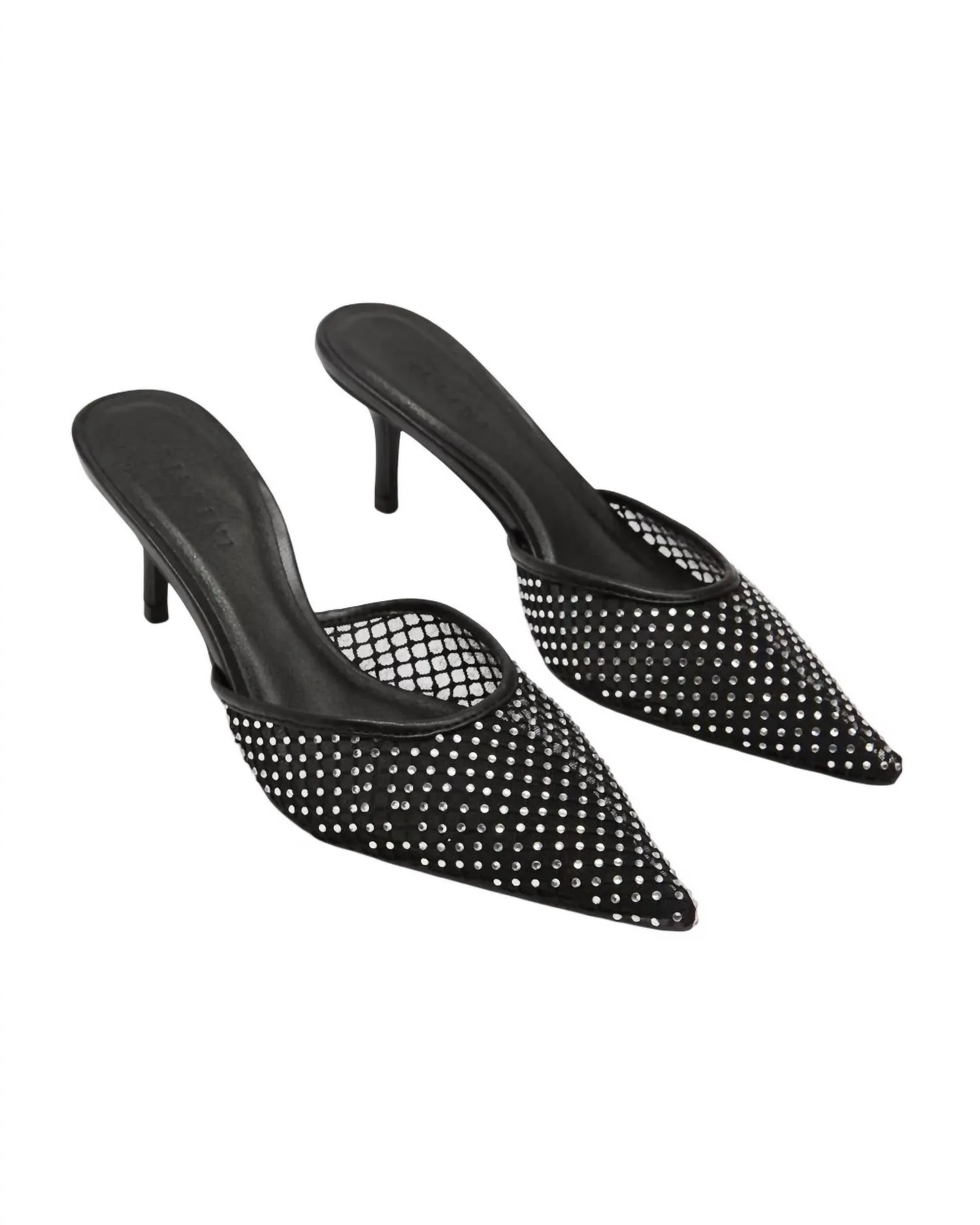 Signature Touch Women's Dez Heels In Black Mesh
