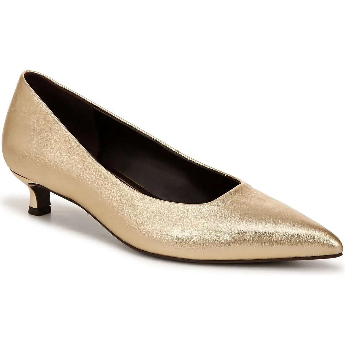 Natalia Womens Cushioned Footbed Pointed Toe Kitten Heels Fashion Trends