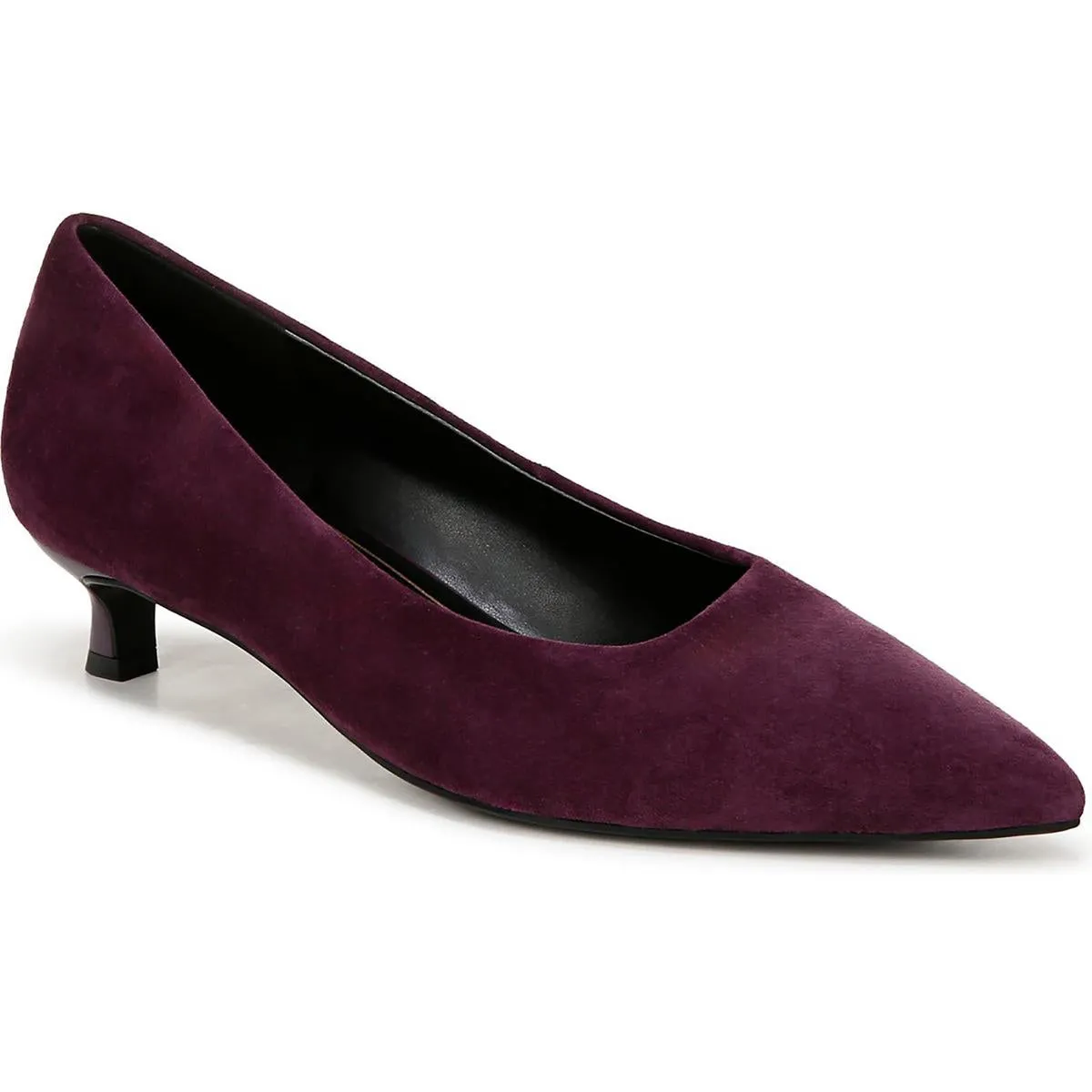 Natalia Womens Cushioned Footbed Pointed Toe Kitten Heels Good Grip