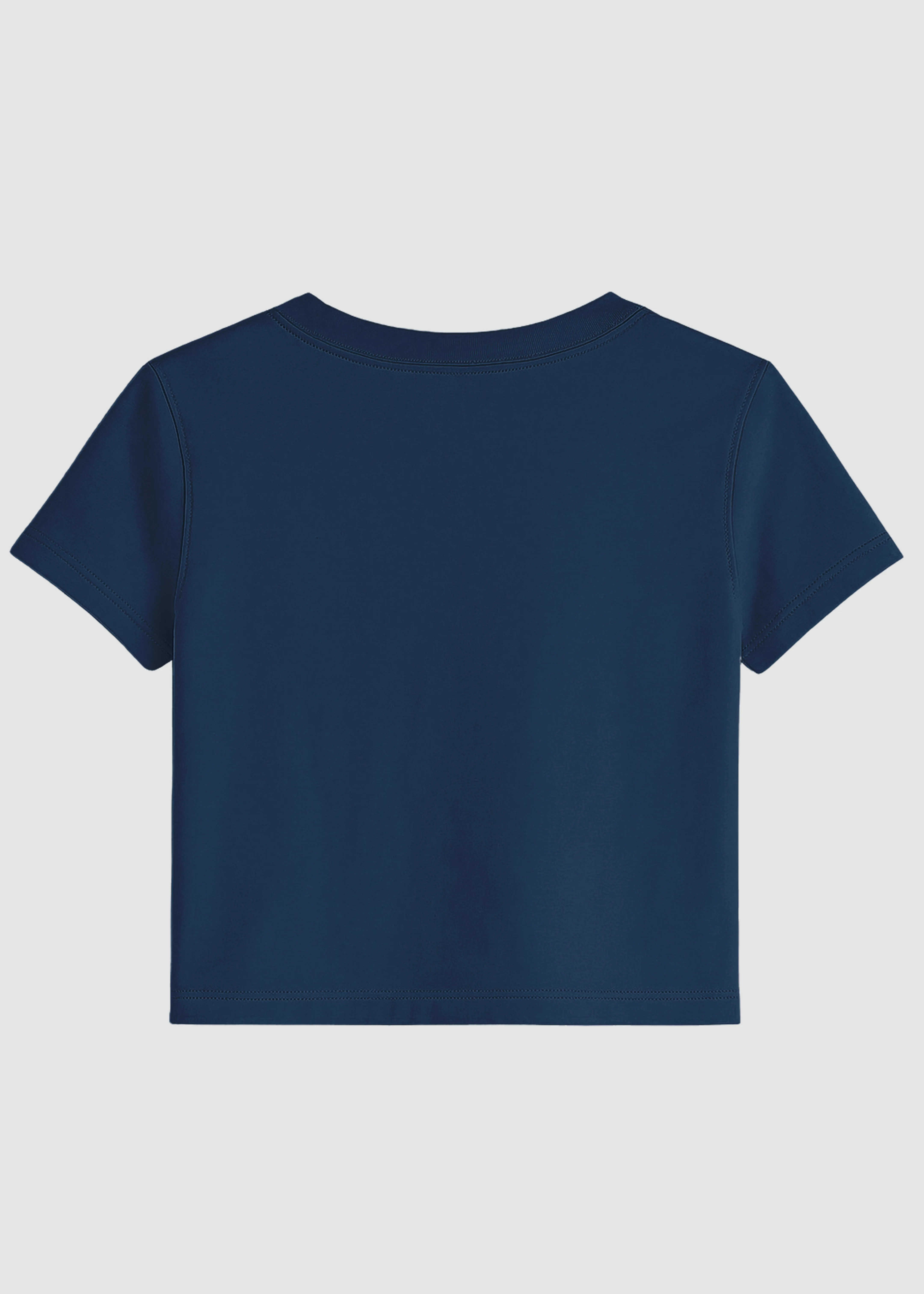 Navy Blue Crop Top | FC39 BreathableFabric Sustainable Material Blend
