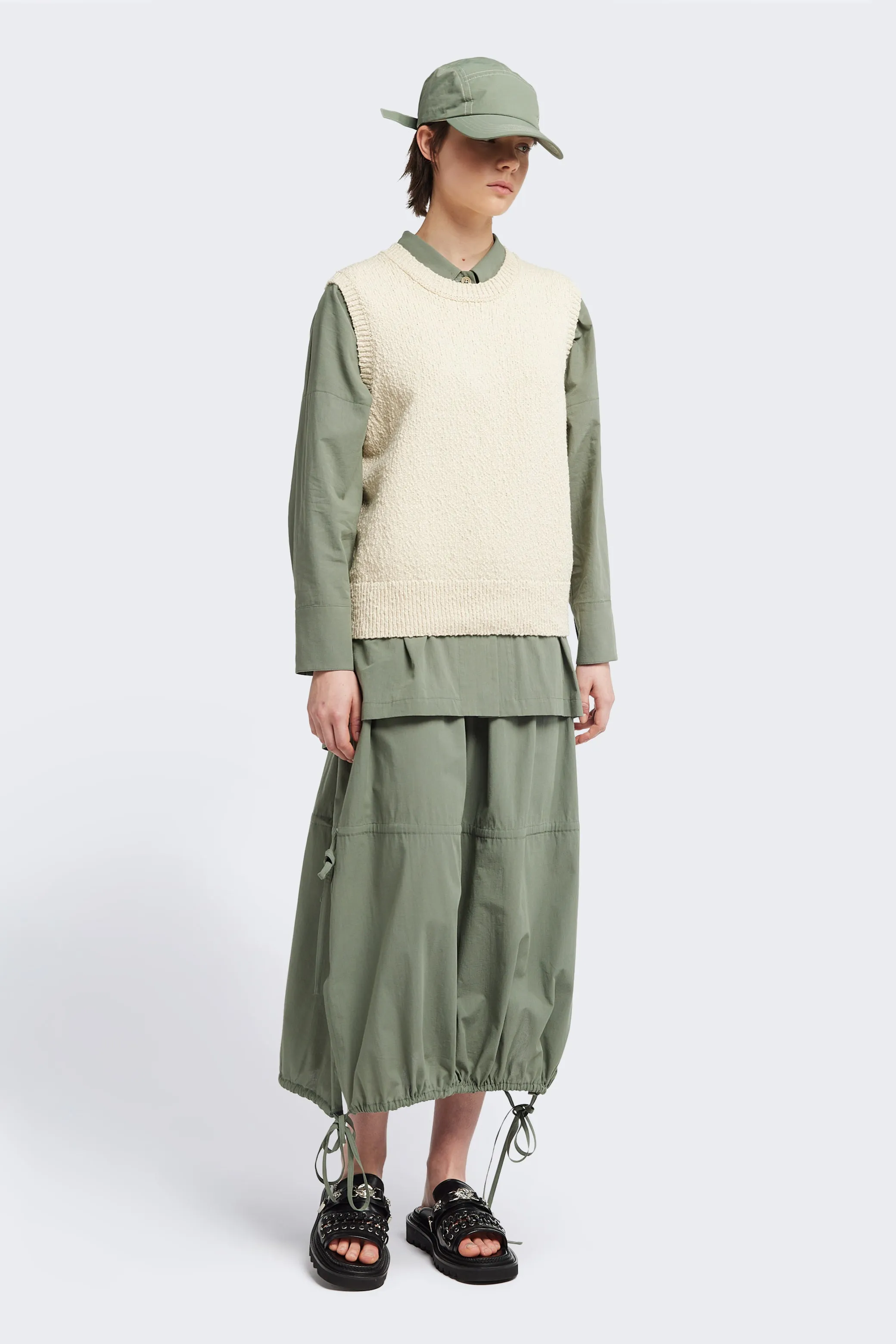 Repose Skirt Olive light texture
