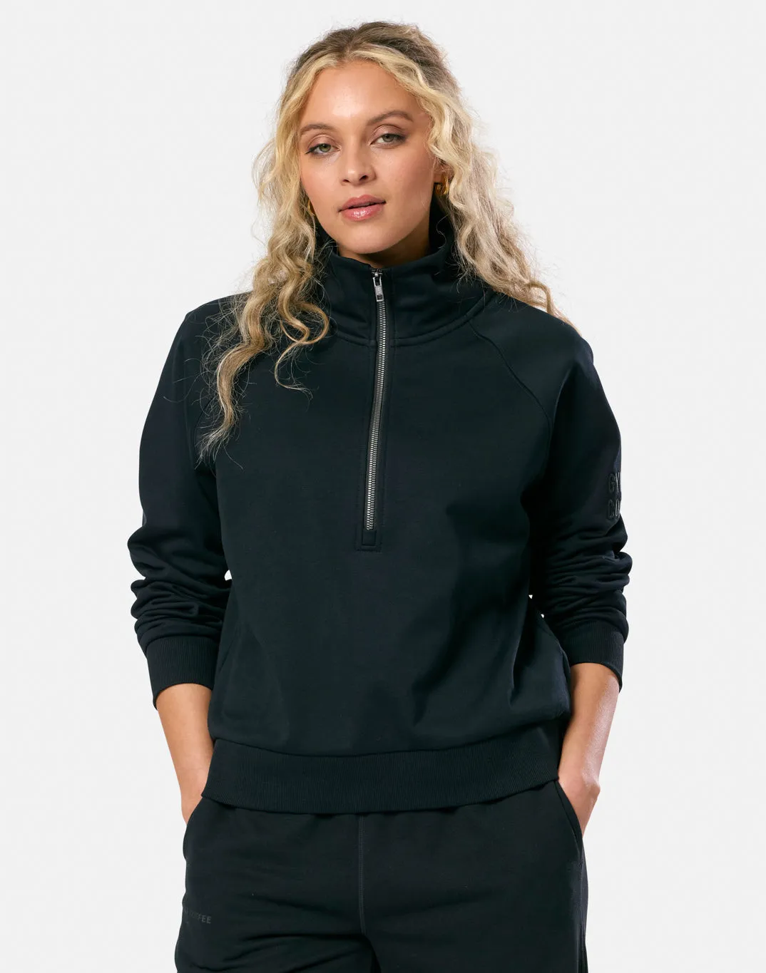 Holiday Wear Clubhouse Quarter Zip in Black