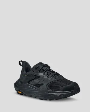 Men's Hoka Anacapa 2 Low GTX Hiking Shoes - Black Mesh Cool