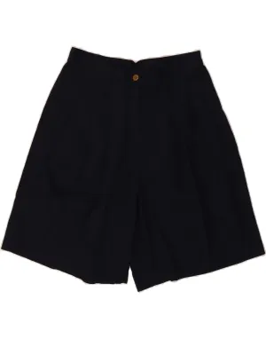 Stretchy Cloth high-low hem ANDREA MARE Womens Wide Leg Chino Shorts IT 44 Medium W28 Navy Blue