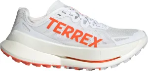 durable nylon shoes track athlete adidas Terrex Agravic Speed Ultra Womens Trail Running Shoes - White
