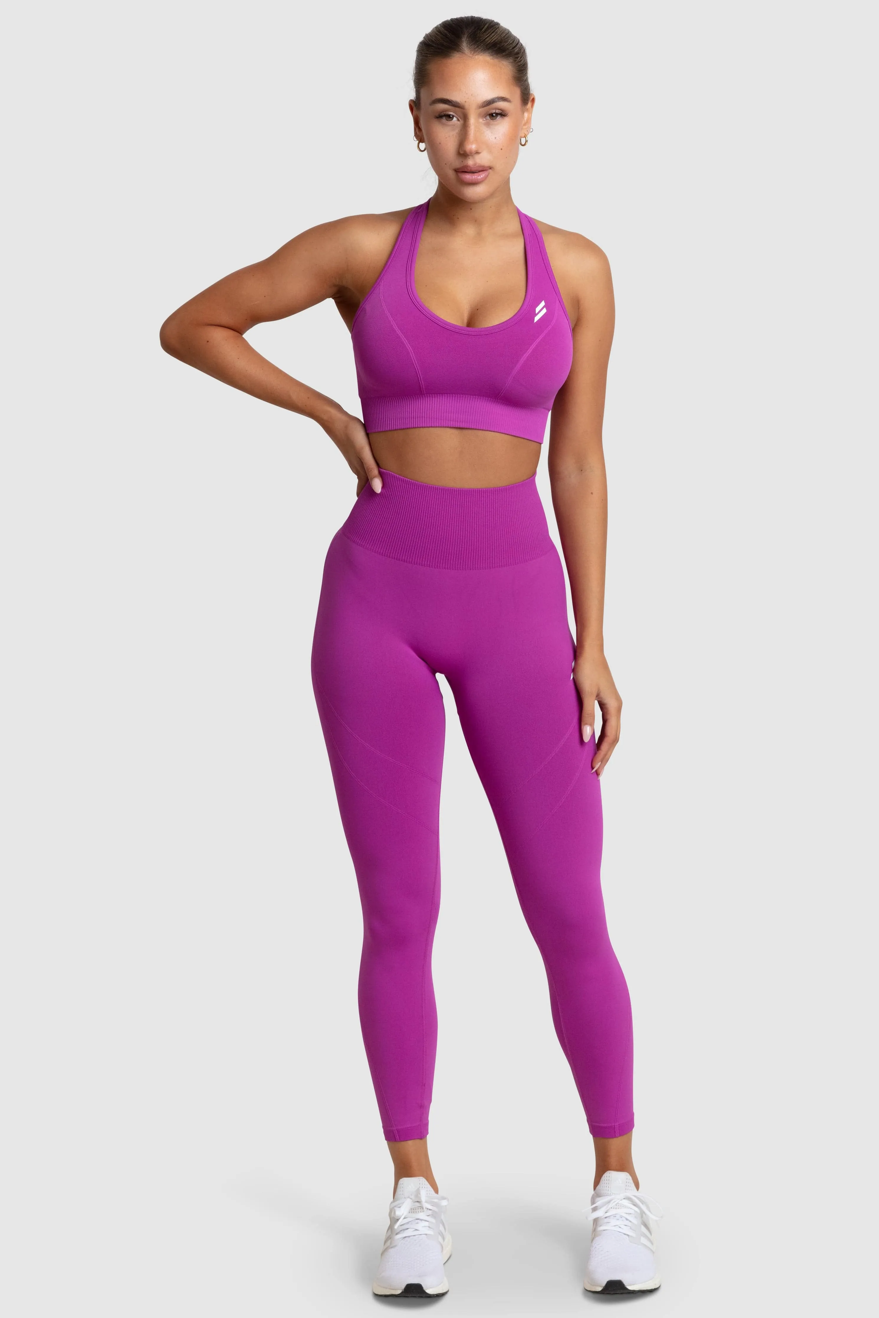 Outdoor Lover Skin Friendly Travel Enthusiast Outdoor Running Hyperflex 2 Leggings - Pink Voltage