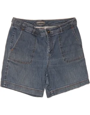 Weekend Style DOCKERS Womens Curvy Mid Rise Denim Shorts US 14 XL W34 Blue Cotton