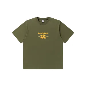 Sublimation Printed Collar DOLLAR BAND TEE OLIVE