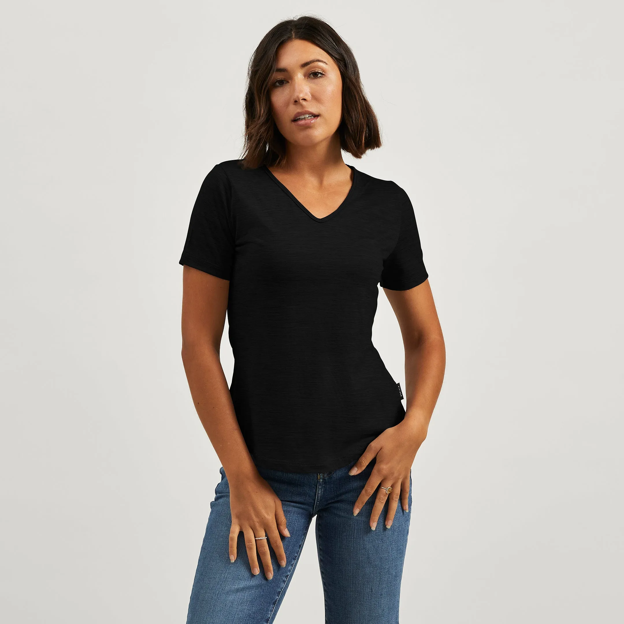 Weekend Wear Merino V-Neck Tee