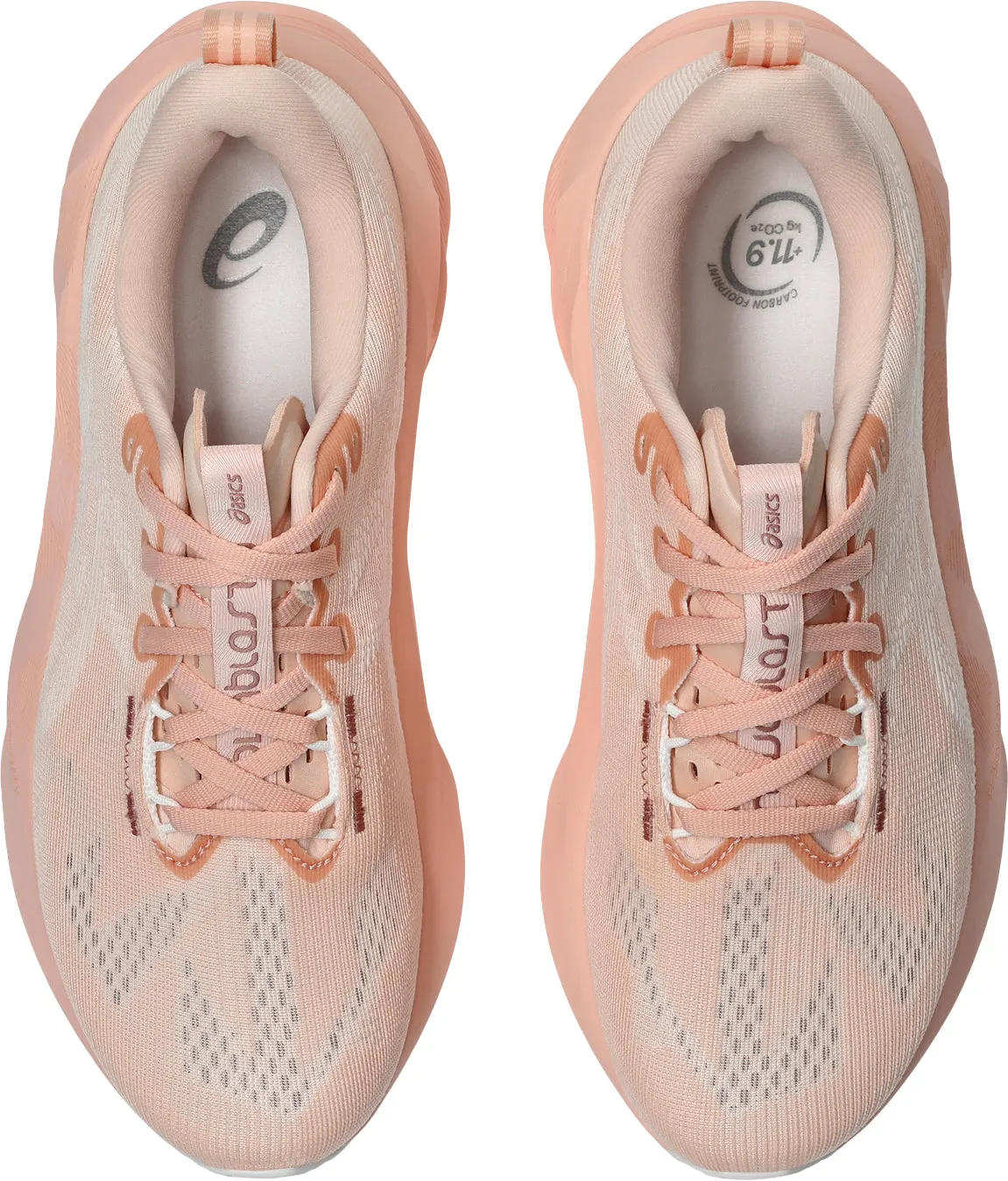 shoe length Asics NovaBlast 5 Womens Running Shoes - Pink