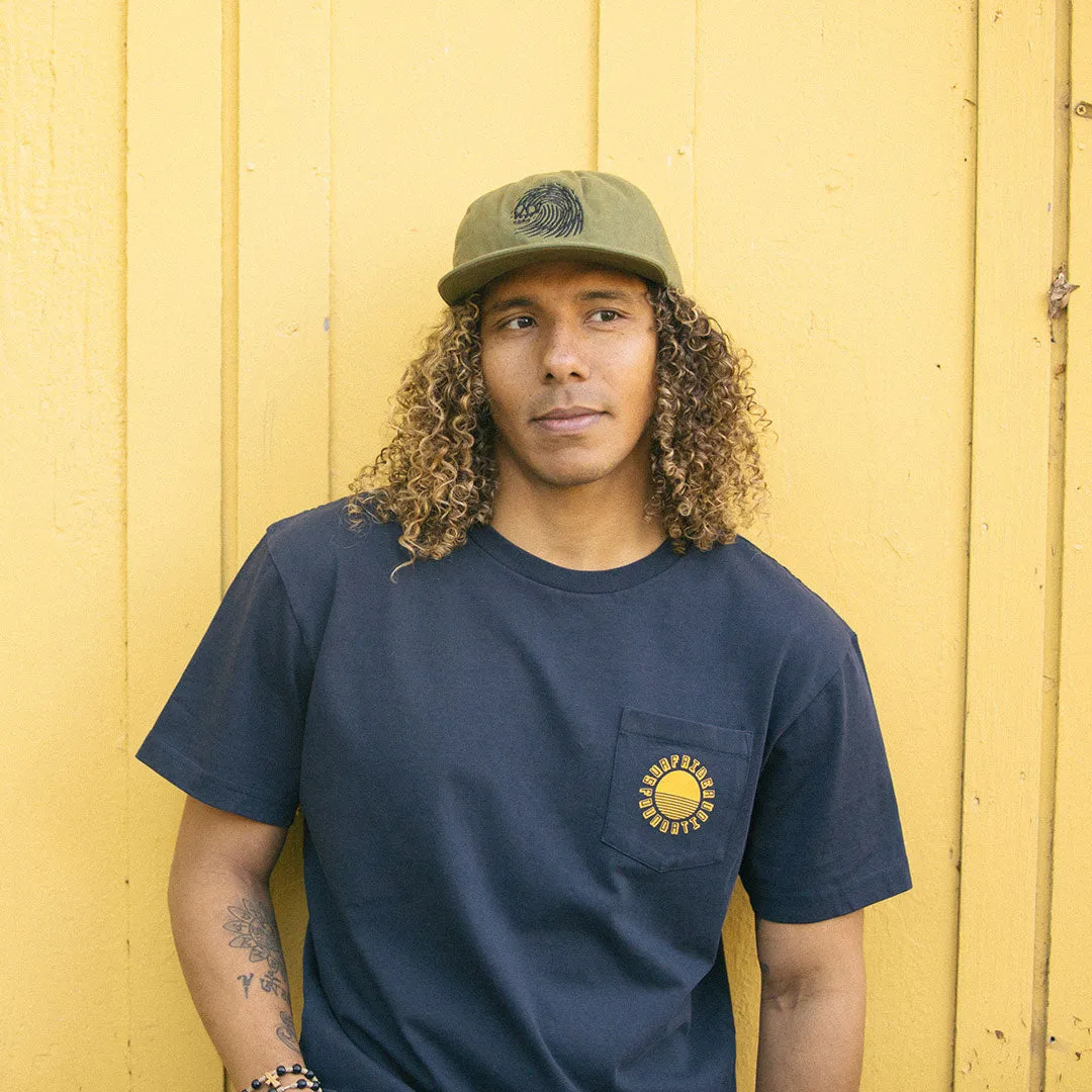SoftenedTexturedWeave Protector Badge Pocket Tee