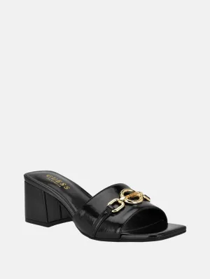 Oney Circle Logo Block Heels Medium Heel Stylish Mood