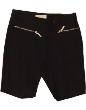 Corporate Event MICHAEL KORS Womens Casual Shorts US 2 XS W28  Black Cotton