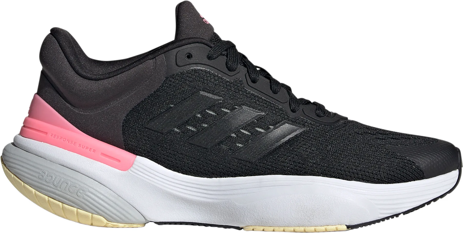 Multi Layer Mesh Weave Wave Spring Plate adidas Response Super 3.0 Womens Running Shoes - Black