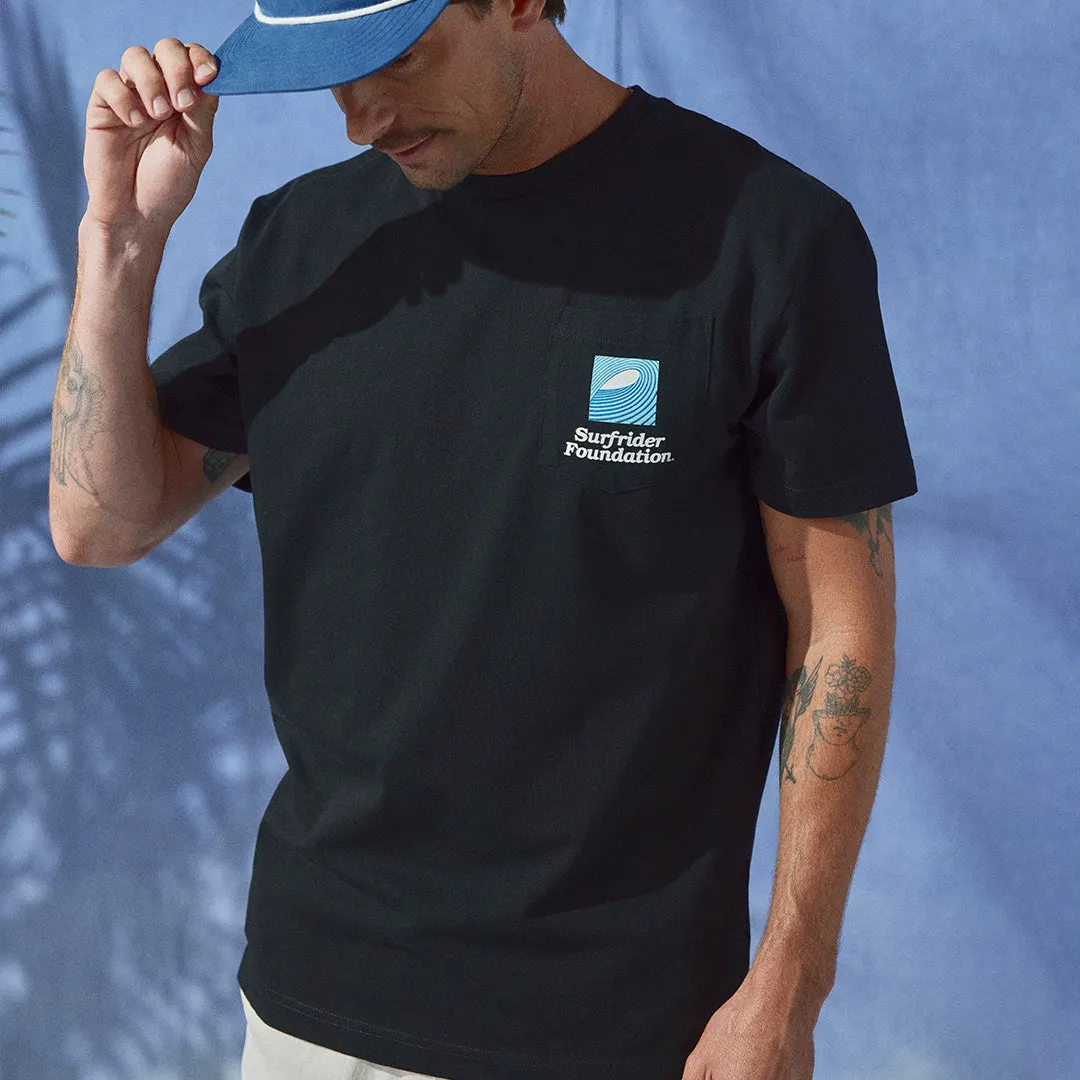 Side Vent Design V neck elegance 1984 Logo Pocket Tee