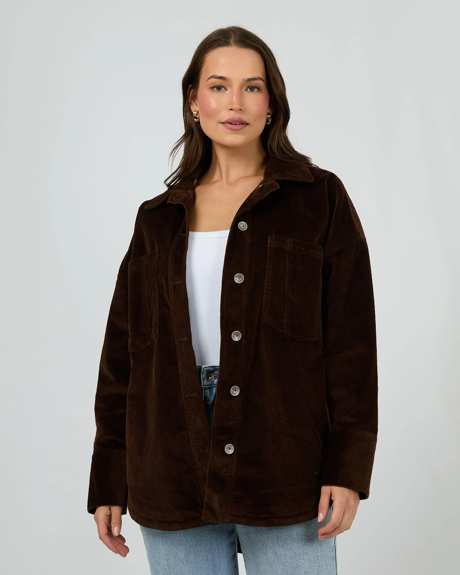 Phoenix Jacket Chocolate Double Stitched Seams Wrinkle Free Material