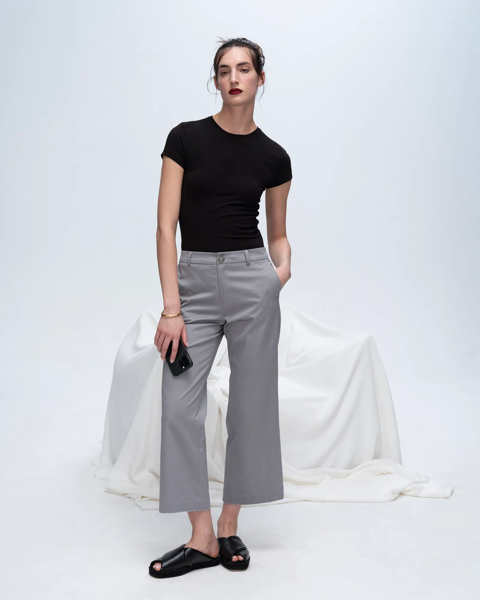 Wrinkle Resistant Cloth Active Layer Fit Pima Cotton Baby Tee - Black