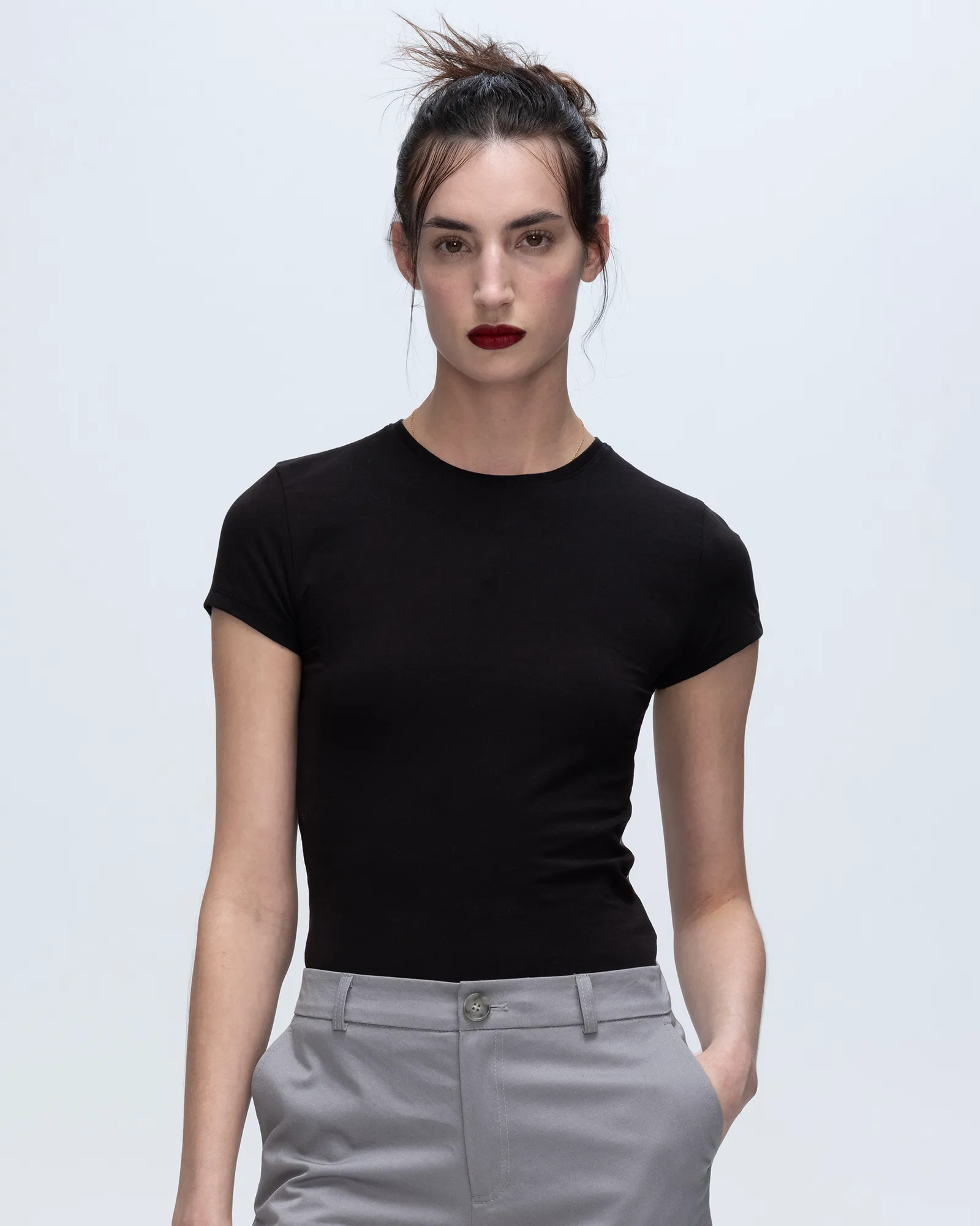 Pima Cotton Baby Tee - Black Abrasion Resistant Fabric