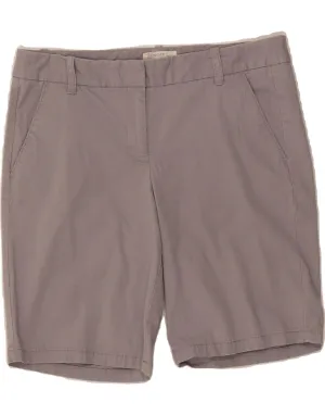 J. CREW Womens Bermuda Shorts US 4 Small W32  Grey Cotton Polished Finish Soft touch finish