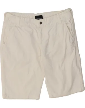 CALVIN KLEIN Womens Chino Shorts W34 Large White Trendy Fashion