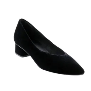 Women's Liliet Heel In Black Suede Ankle Support Comfortable Foot Feel