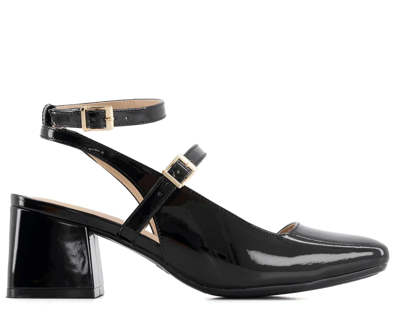 Open Toe Shoes Andrea Women's Patent Leatherette Pumps