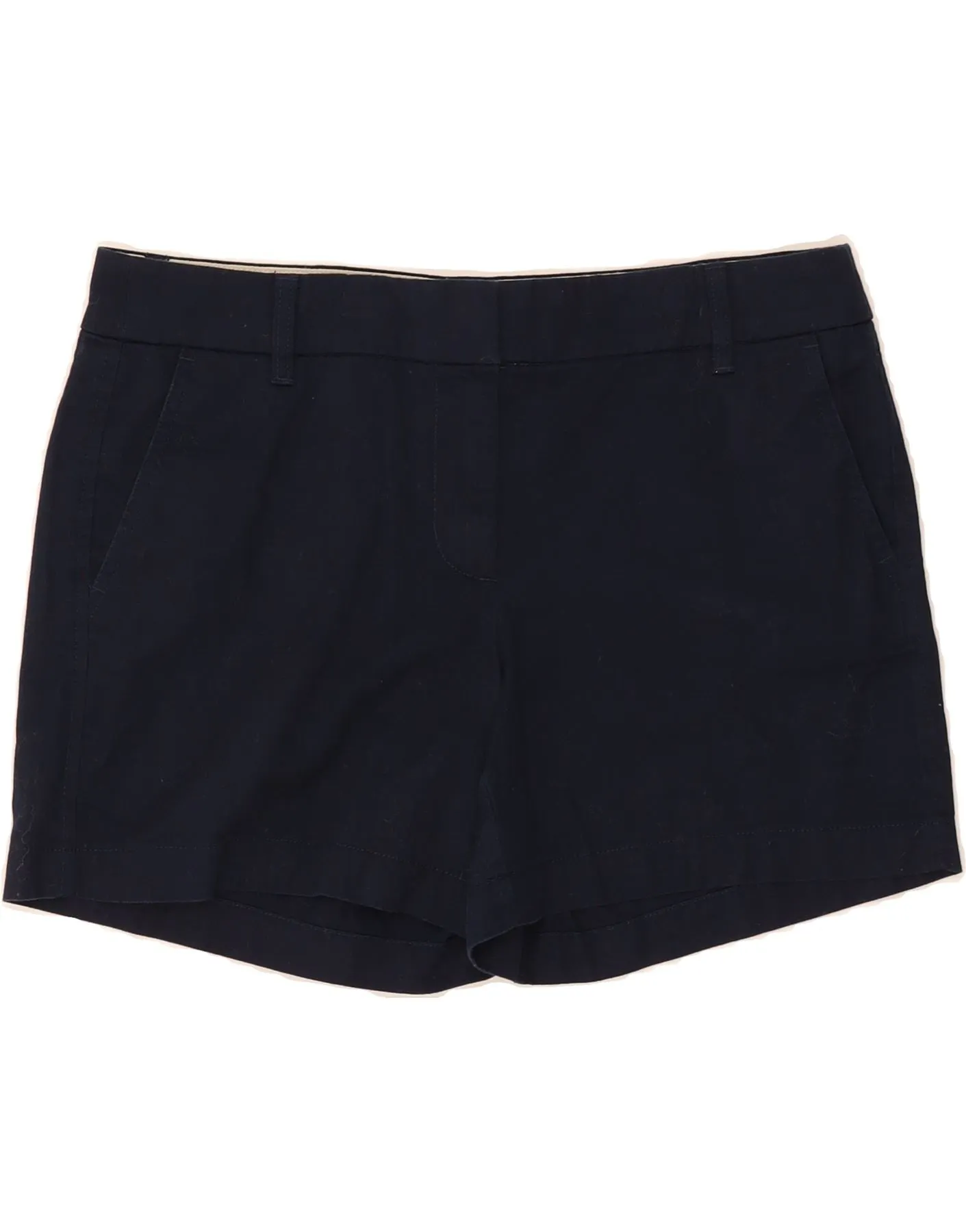 Bold Prints J. CREW Womens Chino Shorts US 10 Large W32  Navy Blue Cotton