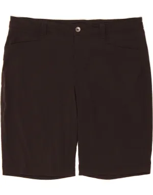 EDDIE BAUER Womens Casual Shorts US 14 XL W36  Black Nylon Flexible Movement