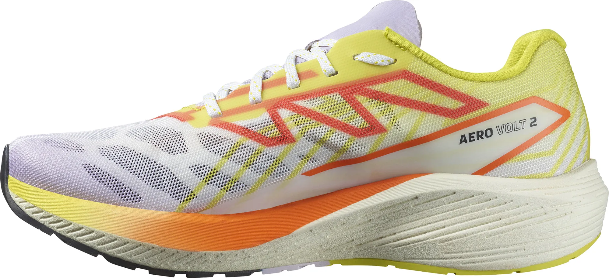 Salomon Aero Volt 2 Womens Running Shoes - White Smart Tensile Bar Weaving