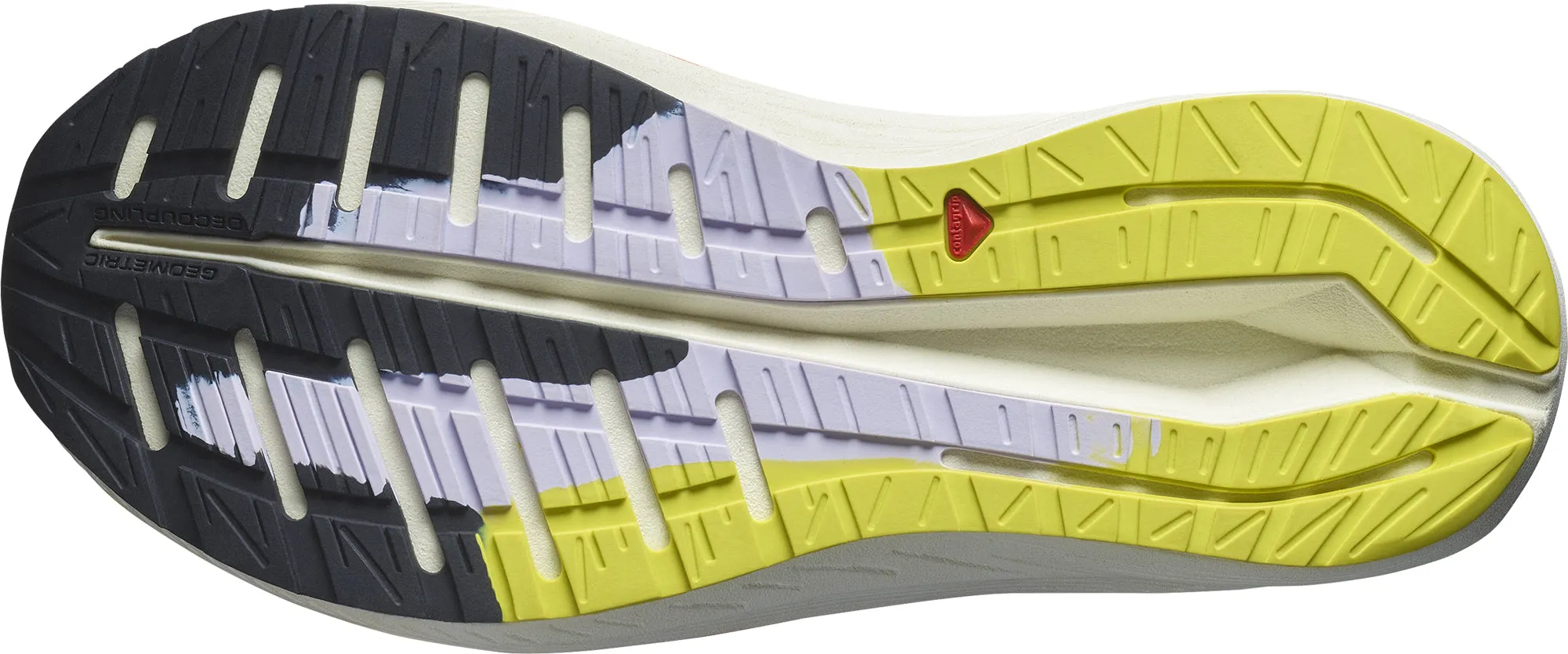 Salomon Aero Volt 2 Womens Running Shoes - White traction - sole