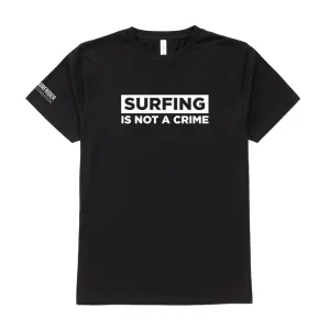 Surfing Is Not A Crime Tee Plus size confidence oversized but not shapeless