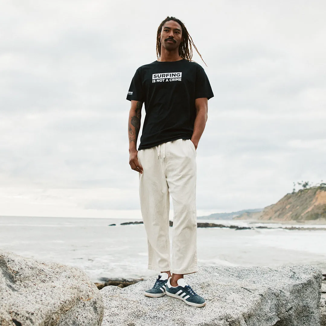 Relaxed Comfort Fit Comfy Fit Layer Surfing Is Not A Crime Tee