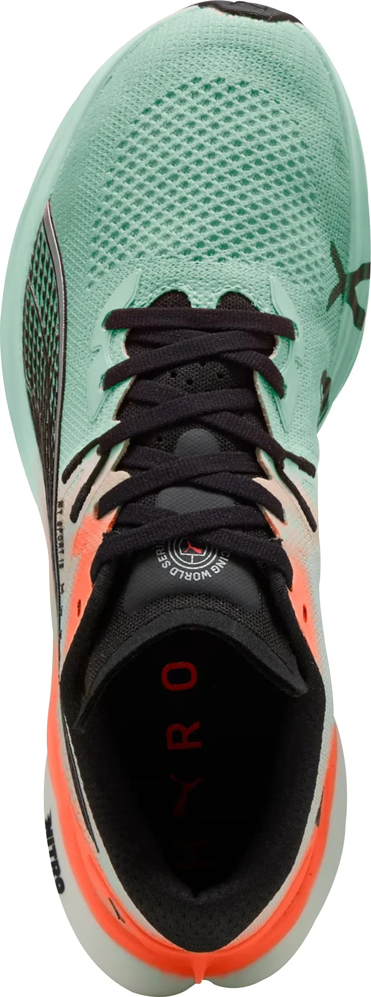 Stretch Woven Collar Puma Deviate Nitro 3 HYROX Womens Running Shoes - Green