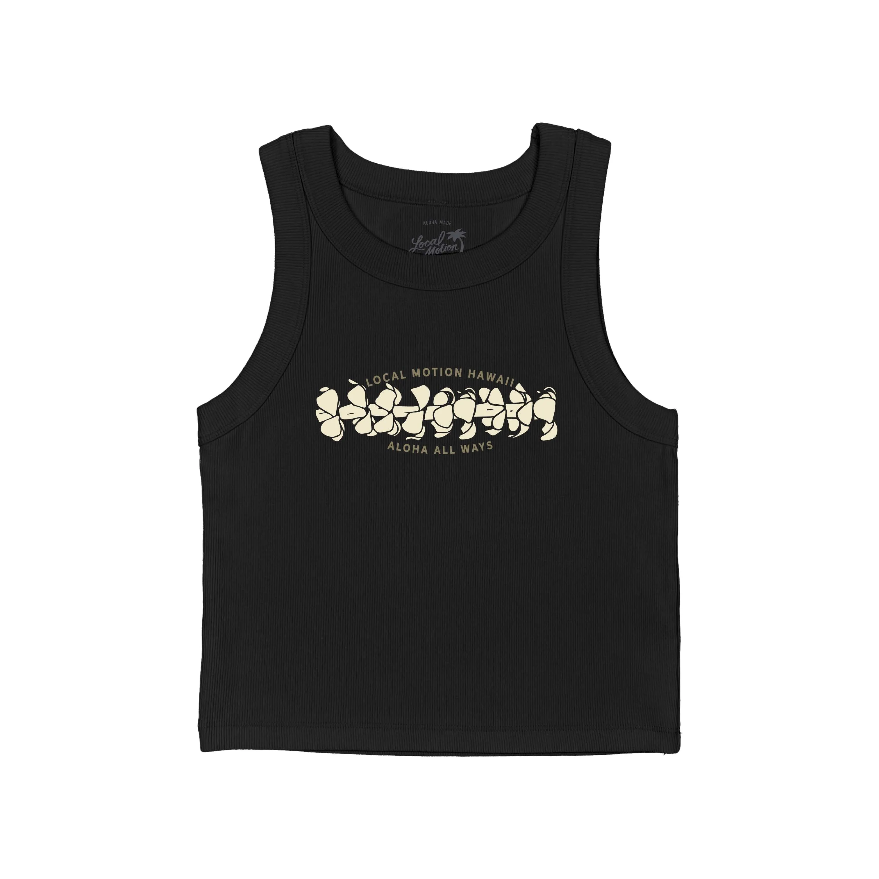 Adaptive Fit Traditional Design PUALOHA RIB CROP TANK