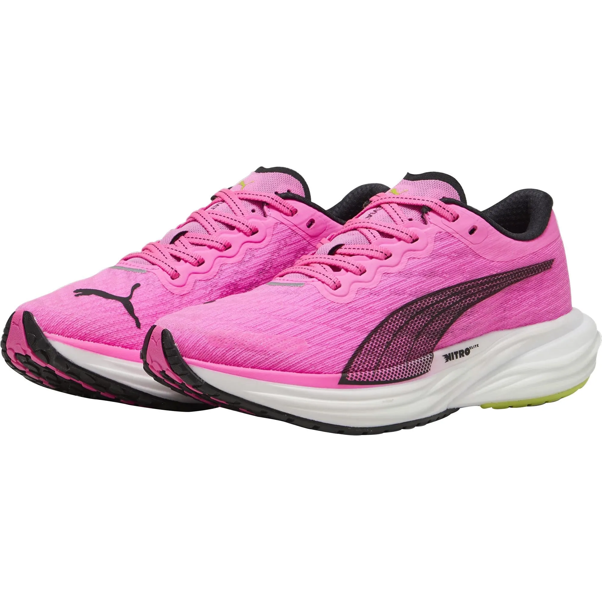 Lightweight Lining Puma Deviate Nitro 2 Womens Running Shoes - Pink
