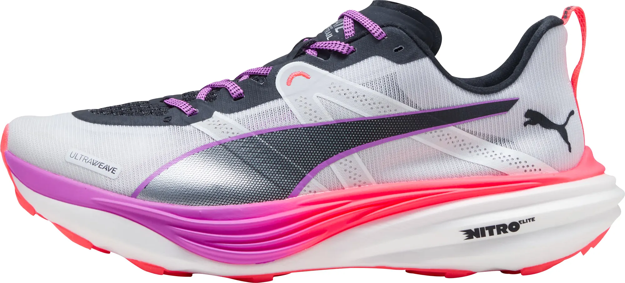 Endurance Boost Puma Deviate Nitro Elite Womens Trail Running Shoes - White