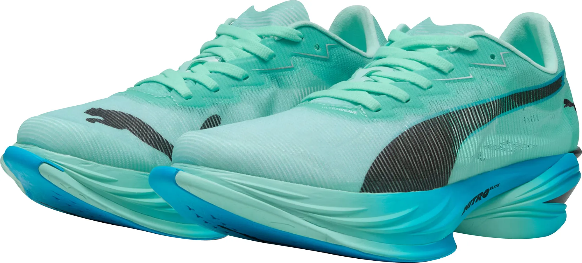 Dynamic Arch Frame wide - fit running gear Puma Fast-R Nitro Elite 3 Womens Running Shoes - Green