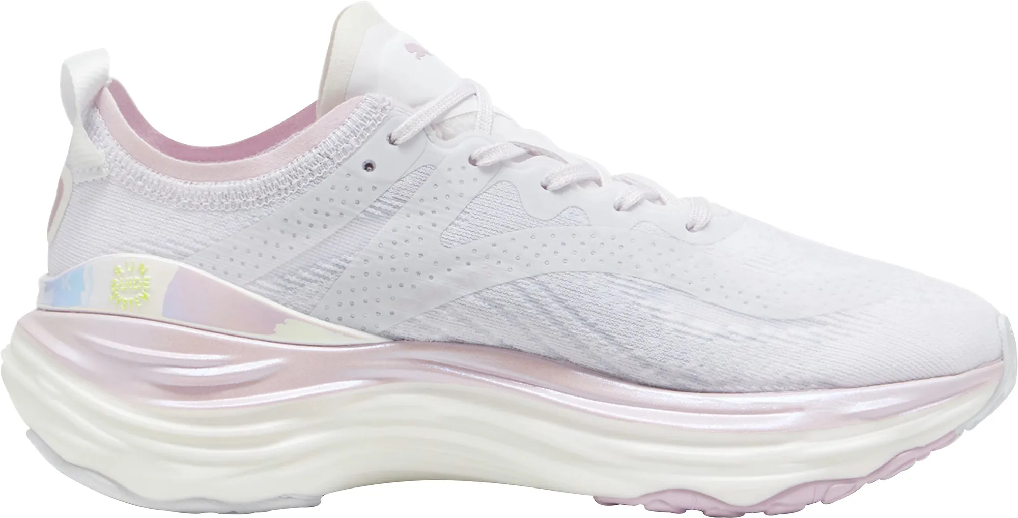 Puma ForeverRun Nitro Womens Running Shoes - White reinforced - structure shoes Curvy Running