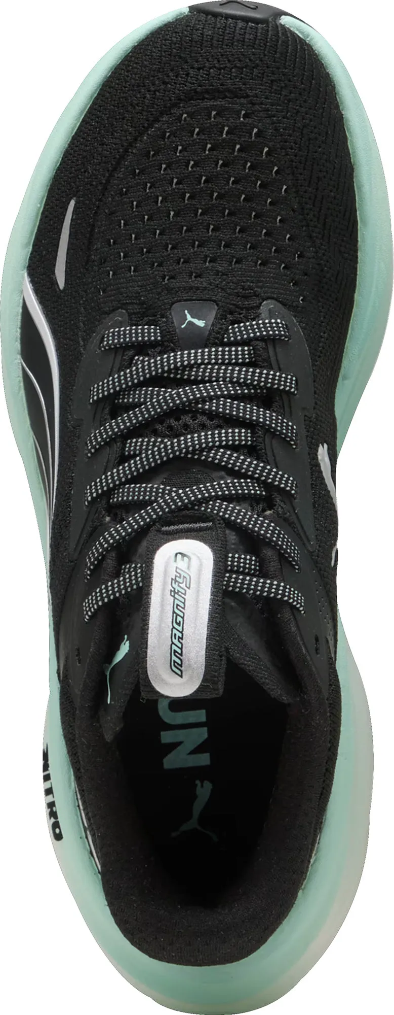 Comfort - Assured Stability Control Frame Puma Magnify Nitro 3 Womens Running Shoes - Black