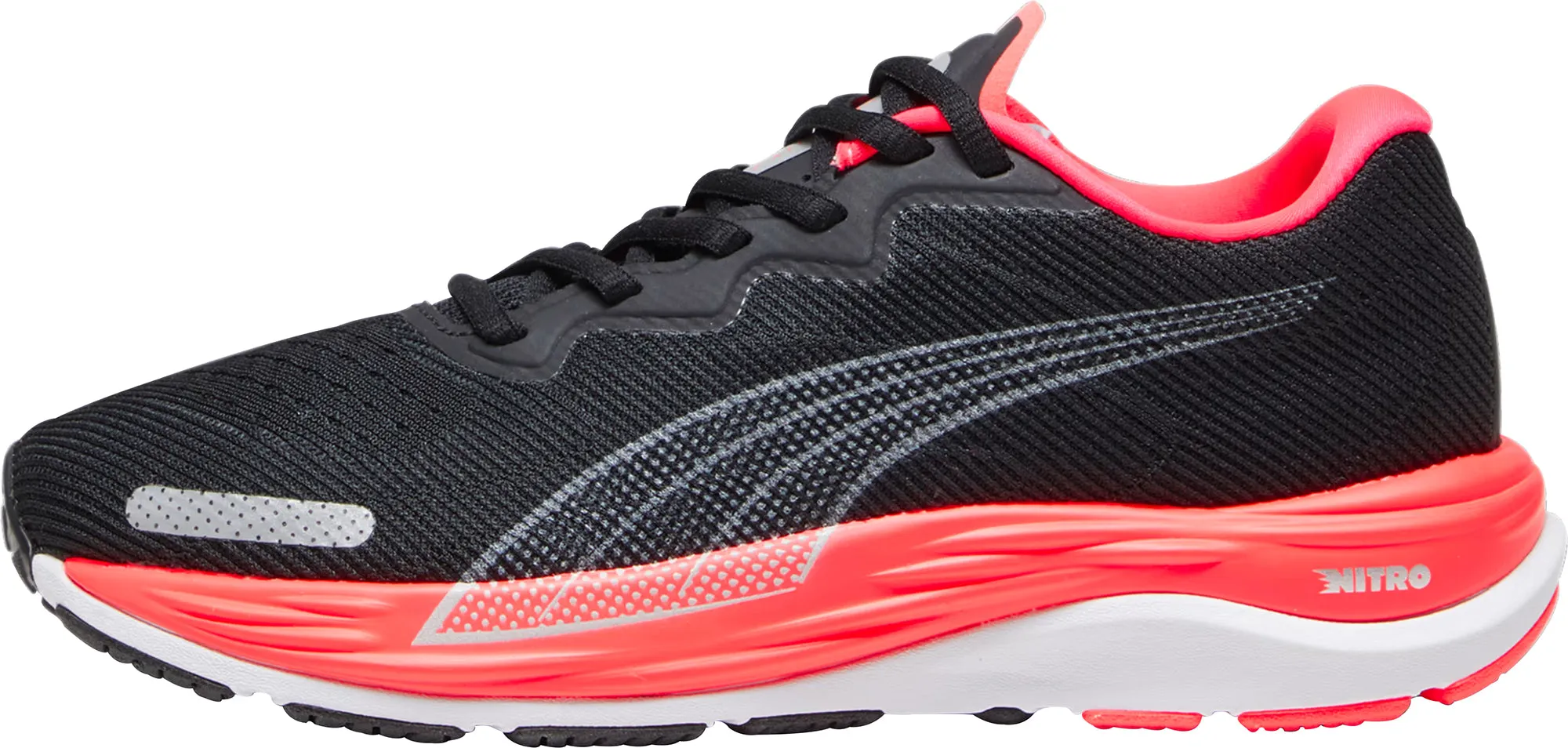 Puma Velocity Nitro 2 Womens Running Shoes - Black High Energy Return Midsole EVA Blend Cushion