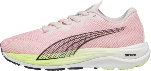 running at night shoes Breathable Perforated Tongue Puma Velocity Nitro 2 Womens Running Shoes - Pink