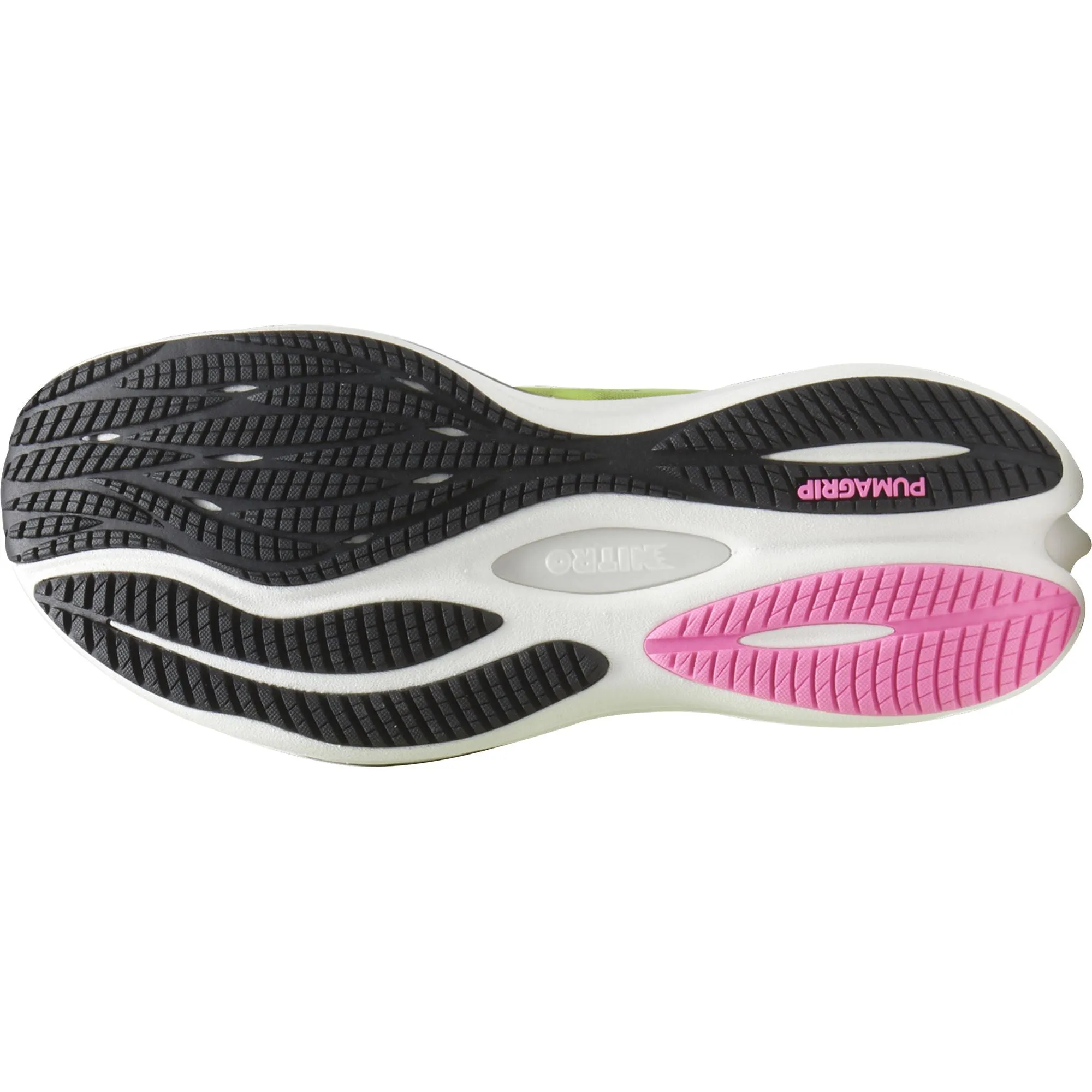 Puma Velocity Nitro 3 Womens Running Shoes - Green Office Worker running in a duathlon