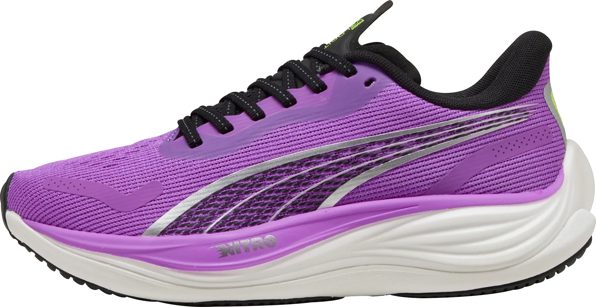 Puma Velocity Nitro 3 Womens Running Shoes - Purple elastic - lace shoes