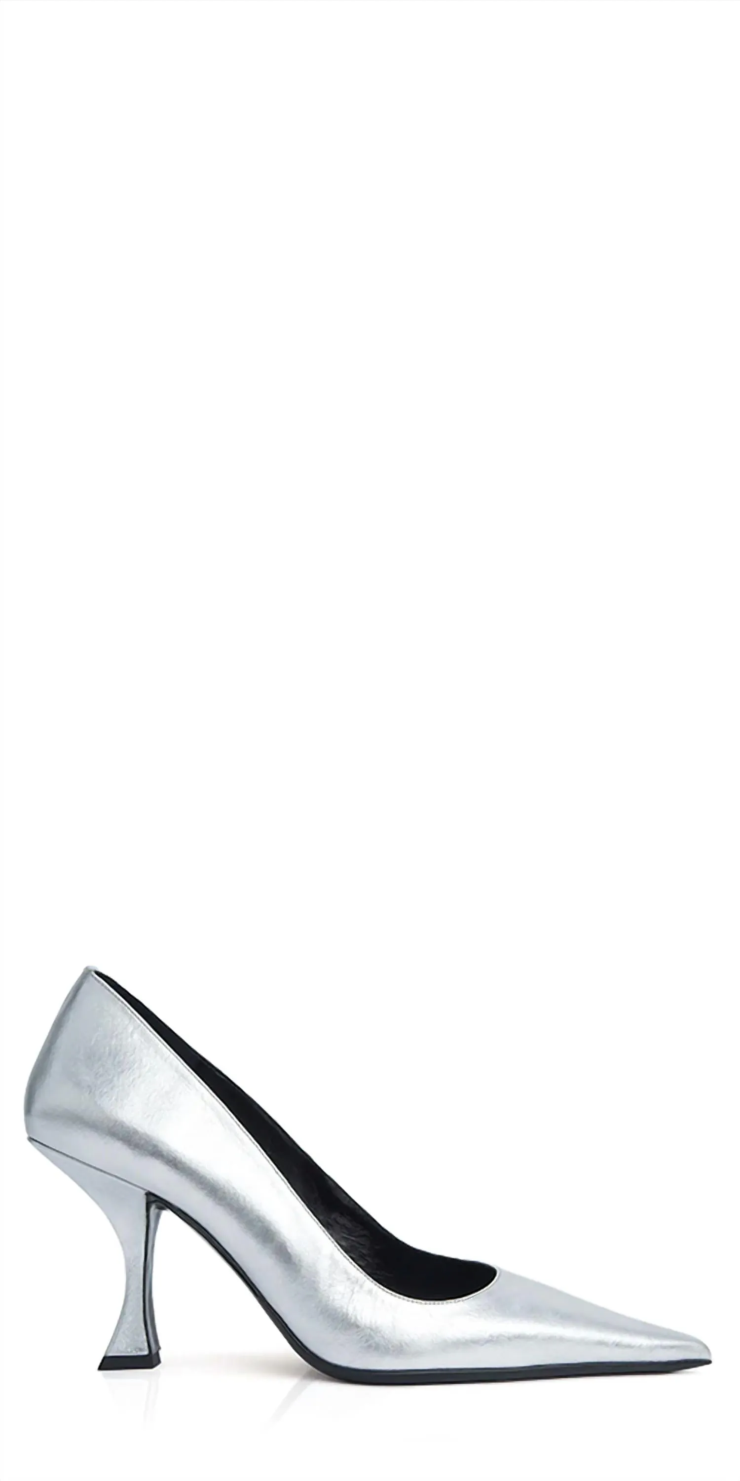 Women's Viva Pump In Silver Leather Wedding Heels confident look