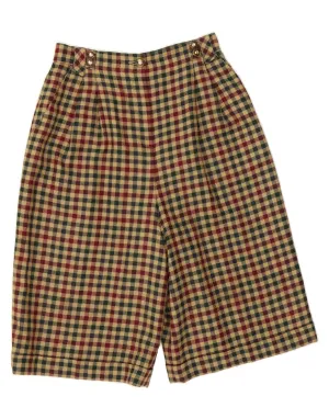 Ergonomic Back Panel BASLER Womens Wide Leg Chino Shorts W26 Small Multicoloured Gingham