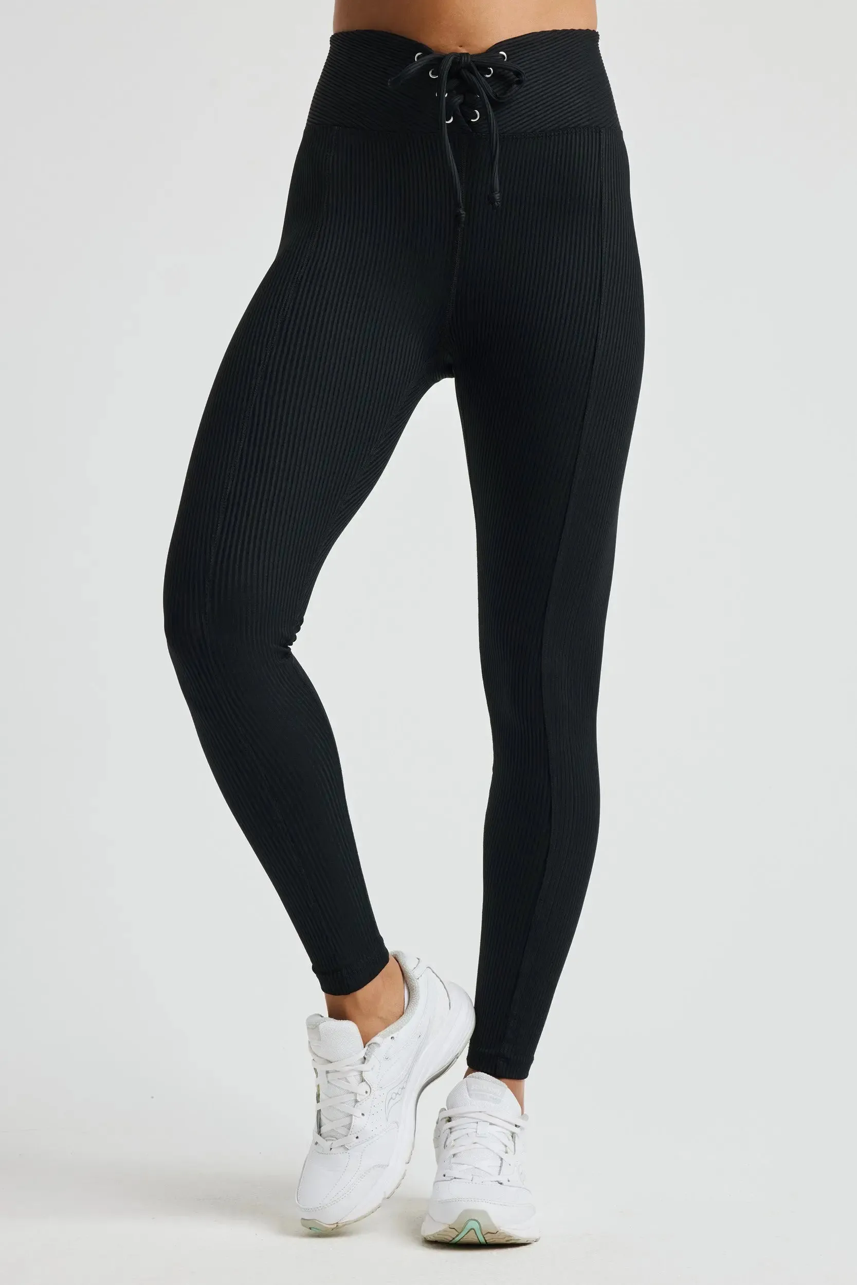 Squat Proof Morning Stretch Slim and Sleek Ribbed Football Legging