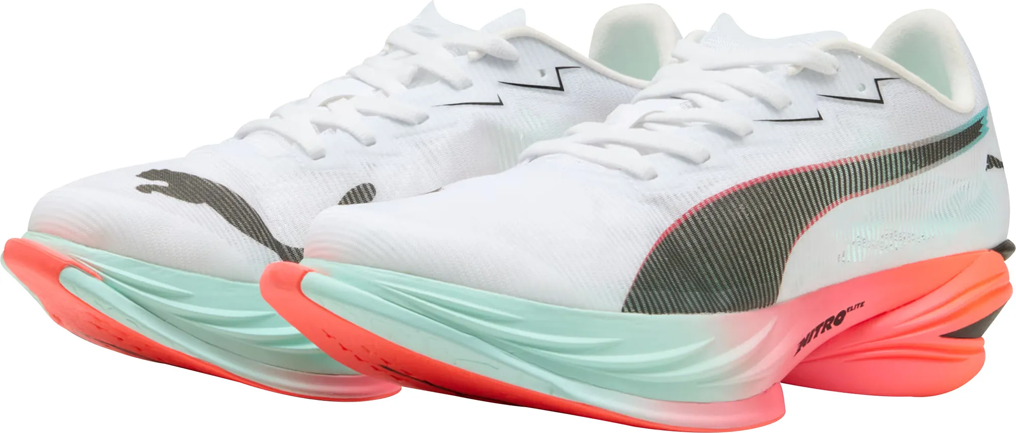 running at night shoes Puma Fast-R Nitro Elite 3 Womens Running Shoes - White