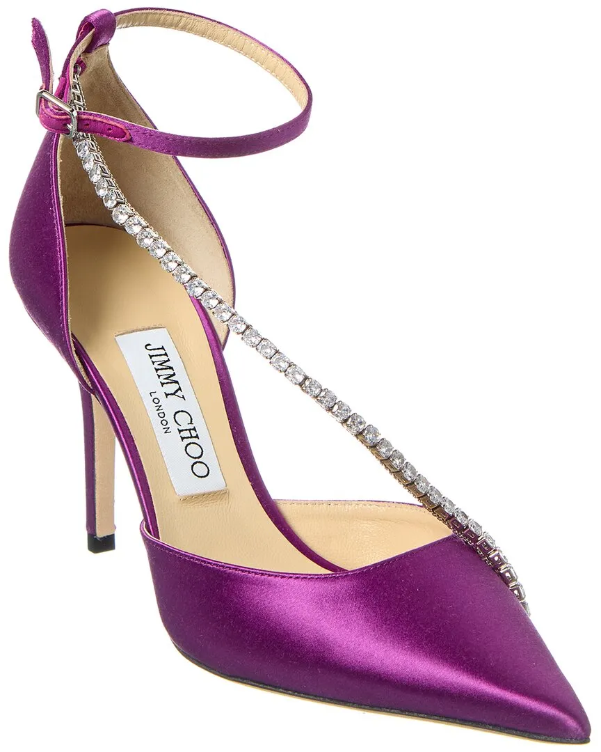 Comfortable to walk Jimmy Choo Talika 85 Satin Pump